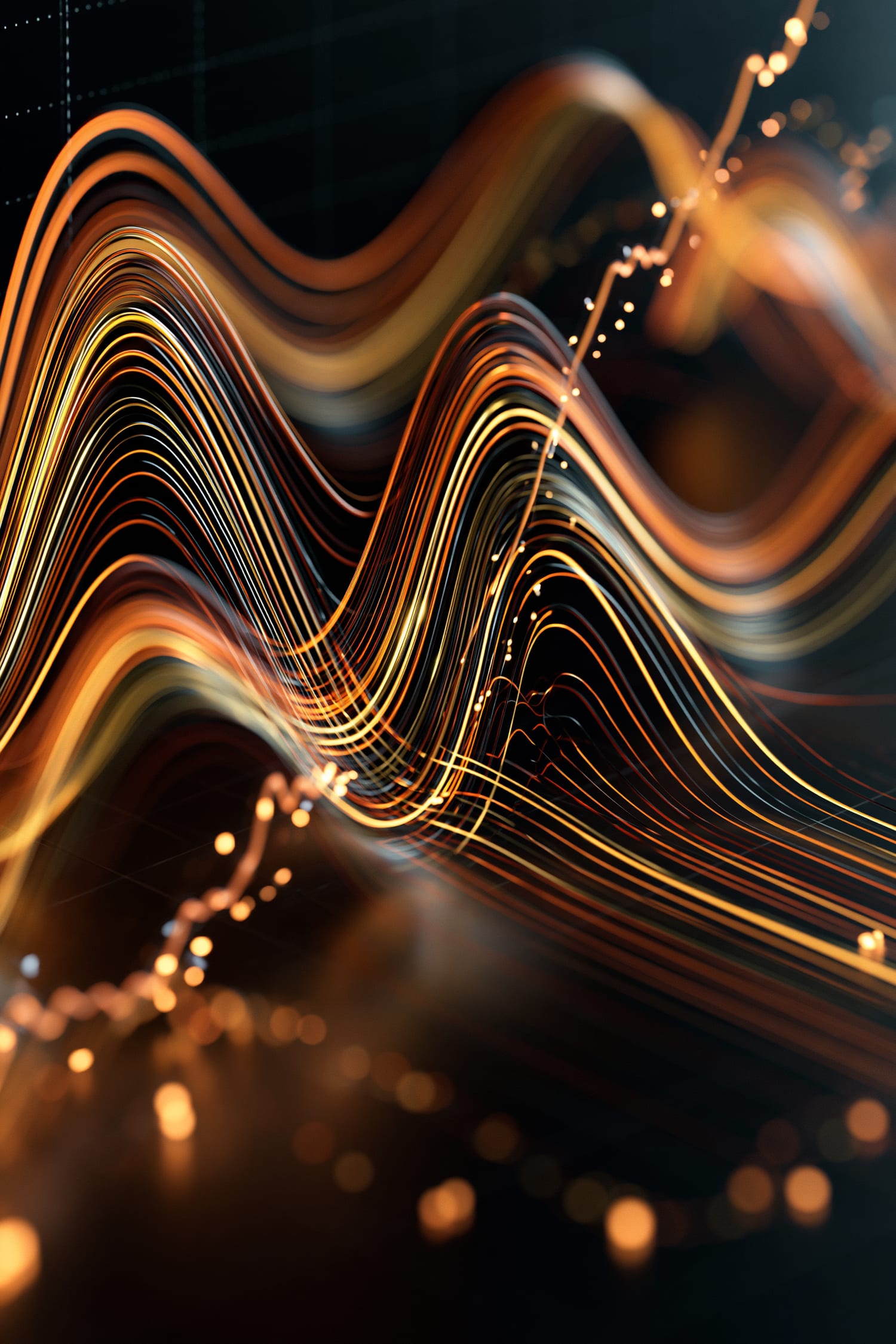 Holographic amber market waves